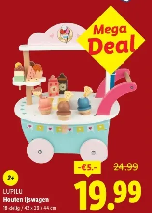 Aanbieding: Houten ijswagen