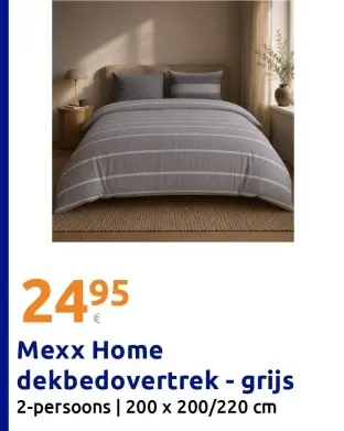 Aanbieding: Dekbedovertrek - grijs