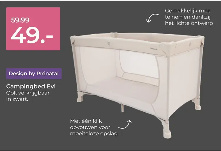 Aanbieding: Campingbed Evi