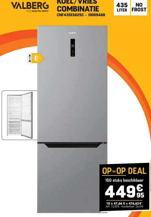 Promotie: Koel/vries combinatie