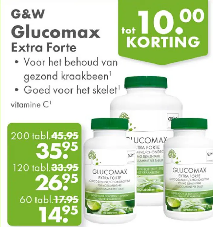 Aanbieding: Glucomax Extra Forte