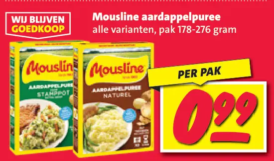 Aanbieding: aardappelpuree