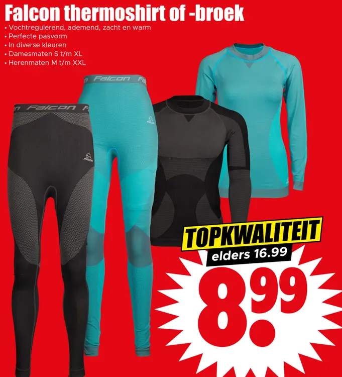 Aanbieding: Thermoshirt of -broek