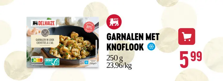Aanbieding: Garnalen met knoflook