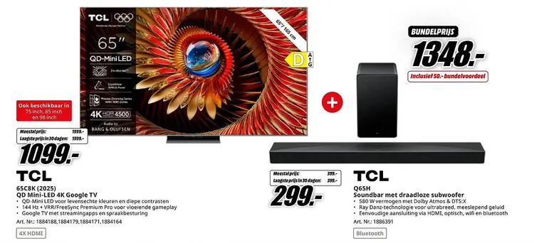 Aanbieding: TCL Bundel TV en Soundbar