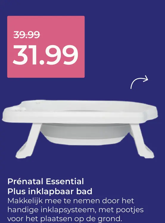 Aanbieding: Prénatal Essential Plus inklapbaar bad