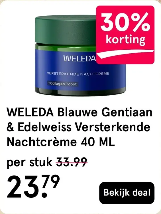 Aanbieding: Blauwe Gentiaan & Edelweiss Versterkende Nachtcrème
