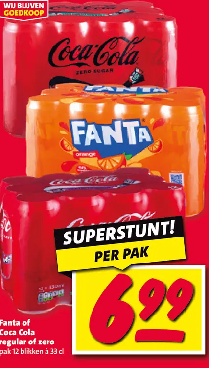 Aanbieding: Fanta or Coca Cola