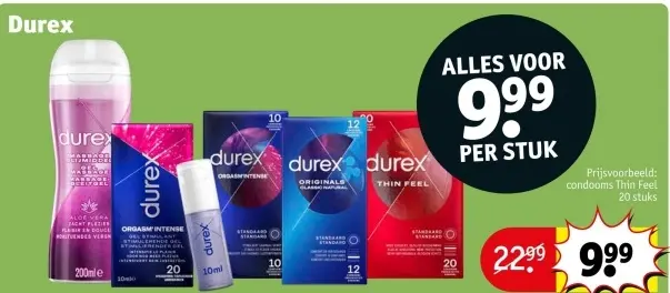 Aanbieding: Durex products