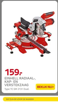 Aanbieding: Radiaal-, kap- en verstekzaag