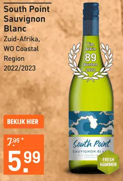 Aanbieding: South Point Sauvignon Blanc 75CL Wijn