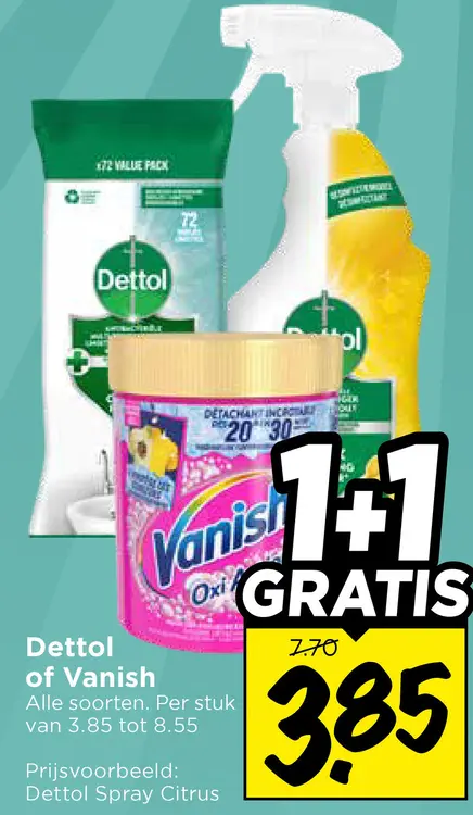Aanbieding: Dettol of Vanish