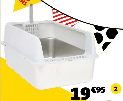 Offre: Bac à litière inox