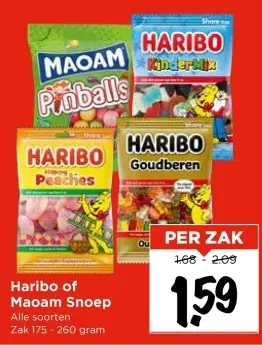Aanbieding: Haribo of Maoam Snoep