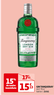 Aanbieding: GIN TANQUERAY