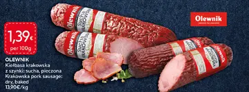 Aanbieding: Kiełbasa krakowska z szynki: sucha, pieczona 