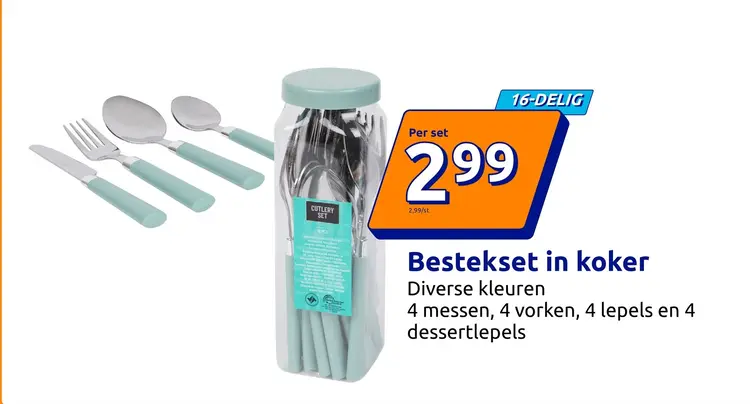 Promotie: Bestekset in koker