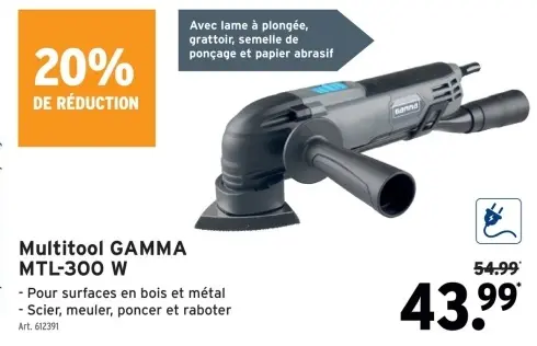 Offre: Multitool GAMMA MTL-300 W