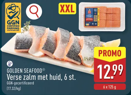 Promotie: Verse zalm met huid