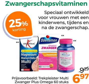 Aanbieding: Trekpleister Multi Zwanger Plus Omega