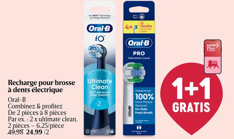 Offre: Recharge pour brosse à dents électrique