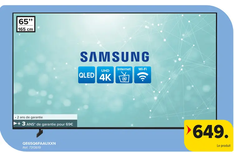 Offre: Samsung QLED UHD 4K Internet Wi-Fi