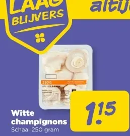 Aanbieding: Witte champignons