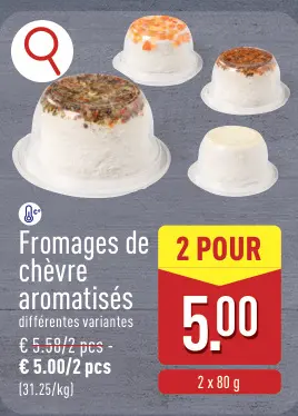 Offre: Fromages de chèvre aromatisés