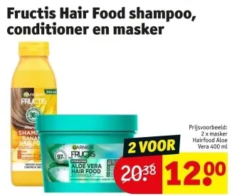Aanbieding: Fructis Hair Food shampoo, conditioner en masker
