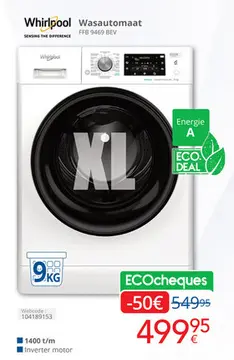 Aanbieding: Whirlpool Wasautomaat