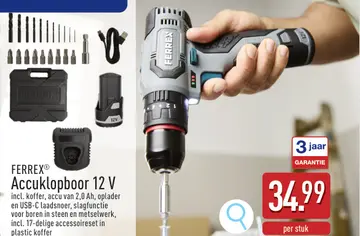 Aanbieding: Accuklopboor 12 V