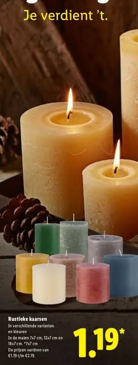 Aanbieding: Rustieke kaarsen