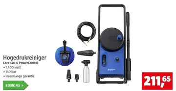 Aanbieding: Hogedrukreiniger Core 140-6 PowerControl