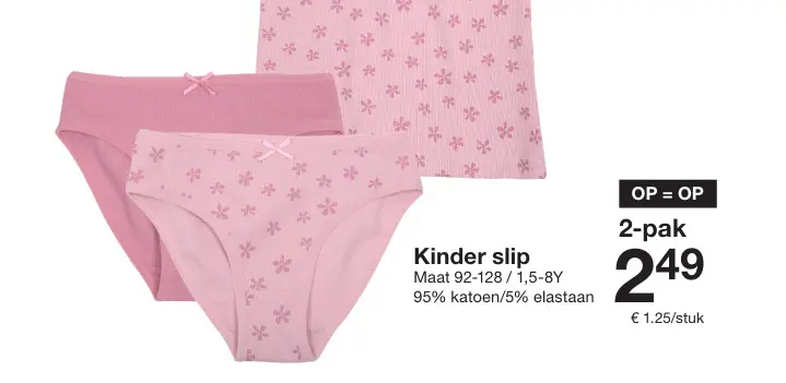 Aanbieding: Kinder slip
