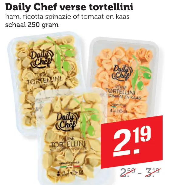 Aanbieding: verse tortellini