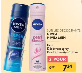 Offre: Les déodorants Nivea et Nivea Men