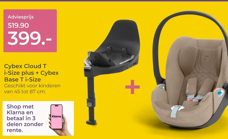 Aanbieding: Cybex Cloud T i-Size plus + Cybex Base T i-Si