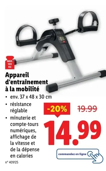 Offre: Appareil d'entraînement à la mobilité