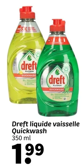 Offre: Liquide vaisselle Quickwash
