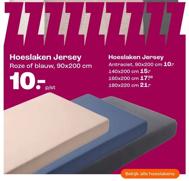 Aanbieding: Hoeslaken Jersey