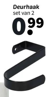 Promotie: Deurhaak set van 2