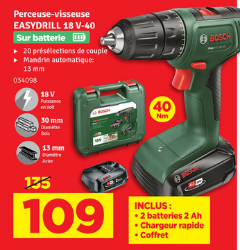 Aanbieding: Perceuse-visseuse EASYDRILL 18 V-40 Sur batte