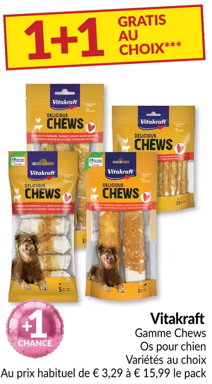 Offre: Gamme Chews Os pour chien