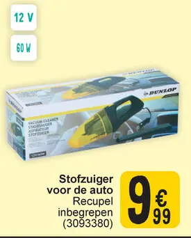 Aanbieding: Stofzuiger voor de auto