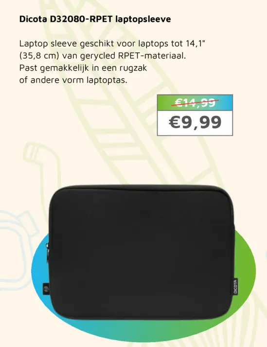 Aanbieding: Dicota D32080-RPET laptopsleeve