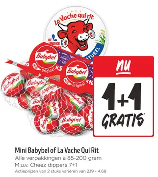 Aanbieding: Mini Babybel of La Vache Qui Rit