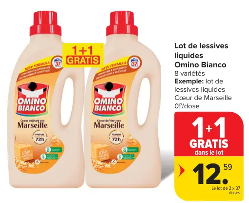 Offre: Lot de lessives liquides