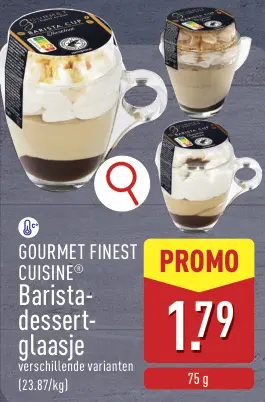 Promotie: Barista-dessert-glaasje