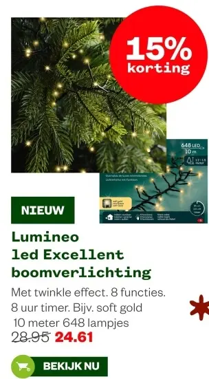 Aanbieding: Lumineo led Excellent boomverlichting