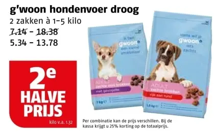 Aanbieding: hondenvoer droog